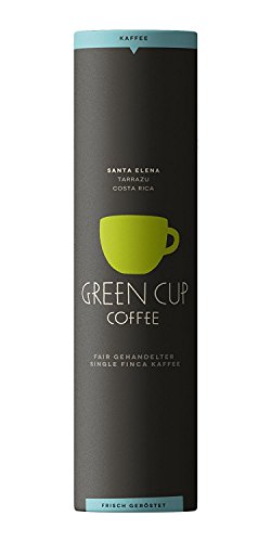 Green Cup Coffee Kaffee Santa Elena - der Hochlandkaffee aus Costa Rica - sortenreine Bohnen in Premium Qualität - Kaffeebohnen ideal für French Press - 454g Dose ganze Bohne