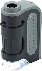 Carson MicroBrite Plus 60x-120x Power LED Lighted Pocket Microscope (MM-300)