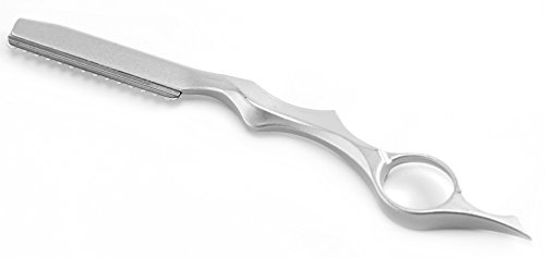 Professional SILVER Feather Cut Hairdressing Razor
