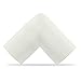 VENKON - 10 Pieces Set of Baby Safety Corner Cushions Table Edge Protection - White Dense Foam - 75 x 75 x 35 mm