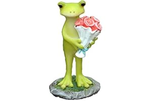 Gemmia Figurine Grenouille Fée Jardin Miniature- Mini Sourire Tous Les Jours Grenouille