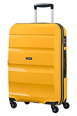 American Tourister Bon Air - Spinner Medium Bagage cabine, 66 cm, 57.5 liters, Jaune (Light Yellow)