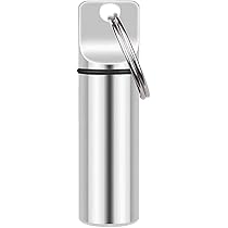 Portachiavi Portapillole In Acciaio Inossidabile - Compagno Di Viaggio Impermeabile Per Le Tue Medicine - Foto 13