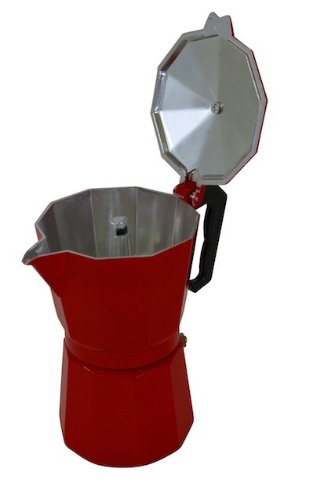 'Krüger' Espressokanne, rot für 3 Tassen 'Krüger' Espressokanne, rot für 3 Tassen Bilder