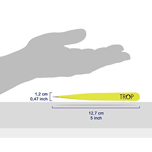 TROP Präzisions-Pinzette aus Edelstahl mit perfekt aufeinandergreifenden Spitzen – Universell einsetzbar: Haare / Augenbrauen zupfen, Splitter und Spreißel entfernen, Feinarbeiten und Reparaturen – inklusive 2 Jahren Geld-zurück-Garantie - 3