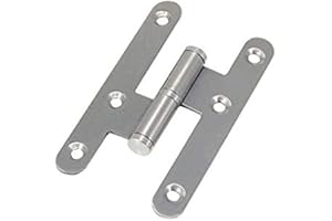 Jdel 4 Unidades Pernio Niquel Canto Redondo Sin Remate 100 mm. Izquierda