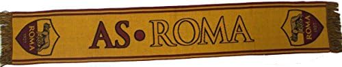 Scarf A.S. Roma Official Jackard Yellow Scarf Bufanda Official jromgial01