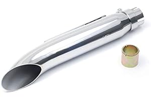 DOCK66 MOTORCYCLE PARTS Silencieux Classic TURN OUT court chromé