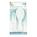 First Steps Baby Hair Brush & Comb Set in White Soft & Gentle for Baby