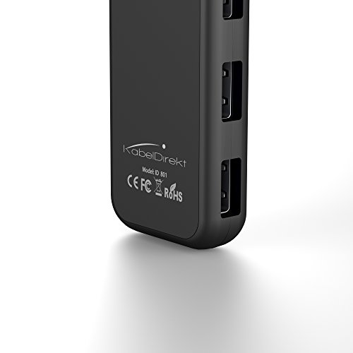 KabelDirekt USB 3.0 – 4-Port USB Hub (Ultraslim) – Plug and Play – TOP Series - 2