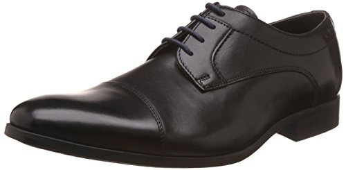 Preisvergleich Produktbild Mens Banfield Cap - Black Leather Shoes