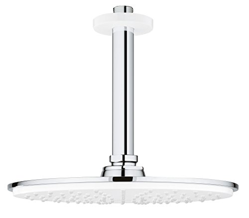 Grohe Rainshower Cosmopolitan 210 Kopfbrauseset mit 142 mm Deckenauslass, Deckengebunden in moon white, 2653LS0 , 2 Stück, , 26053LS0