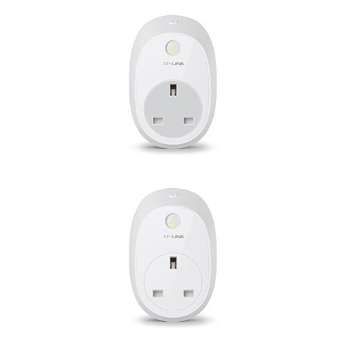 TP-Link Wi-Fi Smart Plug (HS100) and Wi-Fi Smart Plug with Energy Monitoring (HS110), Works with Amazon Alexa, No Hub Required, Control Your Devices From Anywhere - Pack of 2
