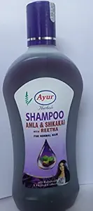 Ayur Herbals Shampoo Amla Shikakai with Reetha for Normal Hair 500ml