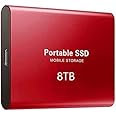Generic 8TB Ultra Slim External Hard Drive USB3.0 Portable 2.5in SSD HDD SATA Aluminum Alloy Enclosure Drive for Outdoor Working Laptop Accessories Computer
