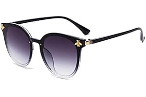 ELEGANTE Honey Bee Oversized Oval Sunglasses for Women
