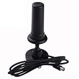 Magnetische Antenne Basis - Der gewichtete Magnetfuß ermöglicht sie günstig zu sein, mehr Kanäle zu erhalten; Verwenden Sie einen Magnetfuß auf etwas Metall befestigen als eine grobe Antenne die Signale verbessern hilft