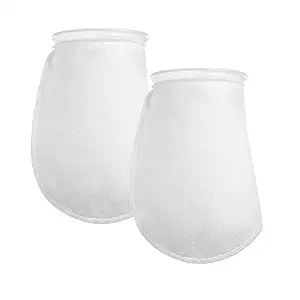 Aquatic Experts 7 Inch Filter Socks 100 Micron - 7 Inch Ring by 12 Inch Long Filter Socks - 2 pack MEDIUM - Aquarium Felt Filter Bags - Custom Made In The USA For