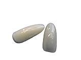 100 x Top Quality False medium/long length Full Coverage Oval Rounded Tip French Full false nails, 10 different sizes (10 of each size) & small glue by Fat-Catz-copy-catz (100x Natural Oval Nails)