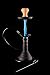 Produktbild Kaya Shisha Wasserpfeife Nargile „Frosted Black SPN 480B“, mit blauer Silikonrauchsäule, Schlauch-Mundstück-Set schwarz