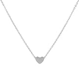 fossil damen kette herz BESONDERS und ORGINELL: Der matte Edelstahl Schliff bewirkt eine besonders elegante Spiegelung des Lichts, wodurch das kleine silberne oder goldene Herz sehr edel und originell wirkt und zu einem echten Hingucker wird.