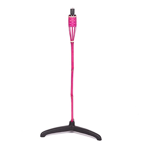 Topgoods 18 STK Gartenfackel 90 cm Rosa Bambusfackel Bambus Garten Fackel Gartenfackeln Deko - 3