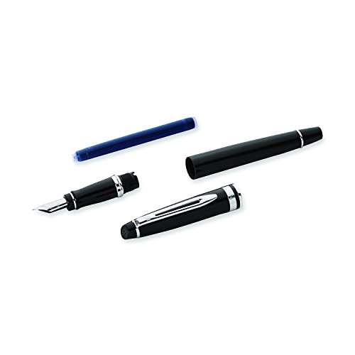 Waterman S0951760 Expert-Kollektion Füllfederhalter (Federstärke M, Chromverzierung) schwarz - 4