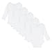 Bluezoo Kids Pack Of Five Babies White Long Sleeved Bodysuits 9-12 Months