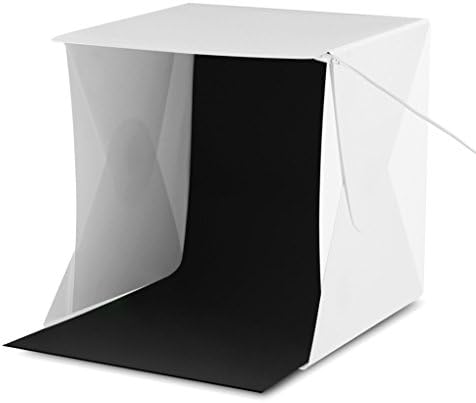 HOOHYE Foldable Photography Studio Portable Folding photo box LED Light Box Kit Cloth LED Box Mini Led Studio Light Tent