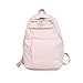 Produktbild Student Rucksack Damen Tasche Nylon Polyester Tuch Wasserdichte Reißverschlusstasche Große Kapazität Reisetasche Handtasche Rosa
