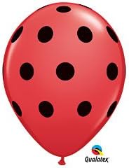 Ladybug Dots 11" Printed Latex Balloons (6 ct)