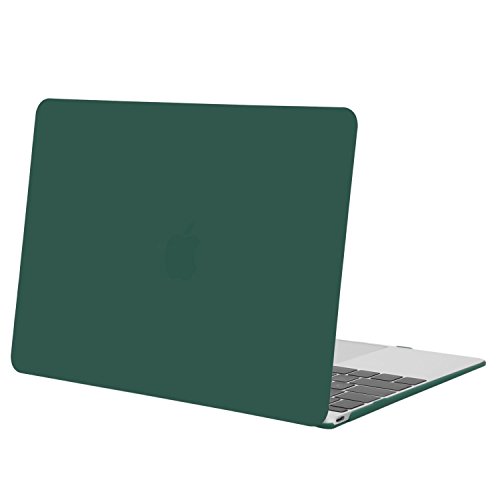 MOSISO Ultra Slim Plastik Hartschale Schutzhülle Hülle Snap Case für Neu MacBook Pro 12 Zoll mit Retina Display A1534, Pfau Grün