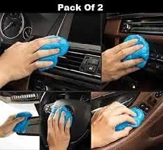 Super Clean Gel 160Gm+160Gm (Pack of 2) for Computers, Laptops (Cleaning Gel Car Air Vent,AC Vent Dust Removal,Cleaning Tool for Car Interior, Sliding Window Channel Cleaning.)