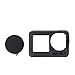 Produktbild CHshe®--C15 Silikon Schutzhülle Für Fernbedienung Mit Sonnenschirm Für Dji Osmo Action Camera1, Silikonhülle Für Sportkamera, Anti-Drop Case Für Objektivdeckel (Schwarz)