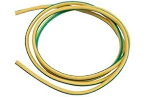 L & M 1 metre cut length of 4mm earth (CPC) sleeving green and yellow PVC
