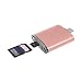 Produktbild Big-Mountain Für Samsung Galaxy S9 Kartenleser 3 in1 USB 3.1 Typ C USB-C TF Micro SD OTG (Roségold)