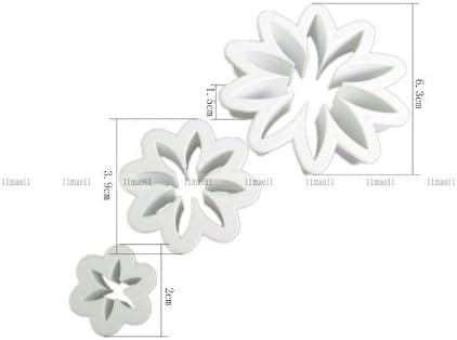 3 x Sugarcraft Gum Paste flower Plunger Cutter Cake Decorating Same Day