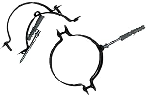 NOVA ITALF staffa fascetta a muro nera con tassello per tubo nero pellet scarico fumi (D 100 PZ 2)