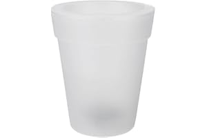 Happyyami Maceta con energía solar que brilla en la oscuridad, macetas LED para exteriores iluminadas pequeñas macetas para decoración de jardín