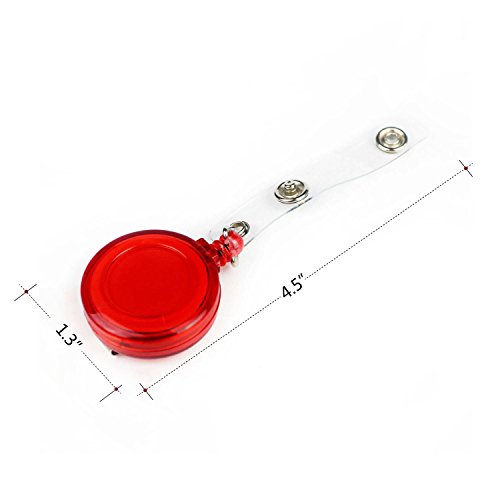 Goodlucky365 15 Piezas Transl cidos Retr ctiles Carretes de Insignia Badge Reel Con Clip de Correa Para Soporte de Tarjeta Goodlucky365 15 Piezas Transl cidos Retr ctiles Carretes de Insignia Badge Reel Con Clip de Correa Para Soporte de Tarjeta