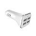 Produktbild Bescita Auto-Ladegerät, 4-Port-USB-Ladegerät Schnelle Zigarette mit 5V 6.8A für iPhone / iPad / iPod / Samsung / Huawei / MP3 (Weiß)