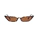 Produktbild Vovotrade Sonnenbrille Frauen Dame Weinlese Katzenaugen Sonnenbrille Retro kleiner Rahmen UV400 Brillen dünne Gläser Mode Flieger Sonnenbrille Damen für Reise, die Sport fährt (Braun)