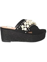 EXE G47007874001 Sandalias Altos Mujeres Negro 40