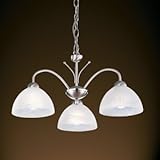 KLASS: 1 (geerdet) Kronleuchter 3-flammig Milanese Finish: Satin Silver