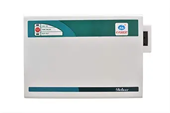 Everest 4 KVA Deluxe Voltage Stabilizer Used Upto 1.5 ton AC (Working Range : 170 V to 270 V),(White)