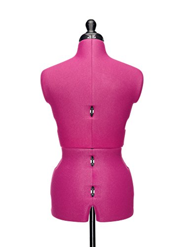DEUBL Damen Schneiderpuppe verstellbar „CELINE MULTI“ (Gr.S/36-44) weiblicher Torso 8-teilig komplett einstellbar, Fünfpunkt Standfuß, Schneiderbüste mit 12 Verstellrädchen, inkl. Rockabrunder, extra Rückenlängenverstellung - 5