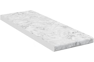 Vicco Encimera de Cocina R-Line, Mármol Blanco, 20 cm