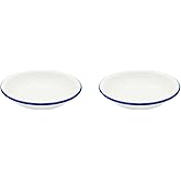 Zenker Enamel Round Pie Dish, Vintage Design, Suitable for Oven & Stove, Diswasher Safe, Oven Tray, Pie Tin, Dimensions: 25x2