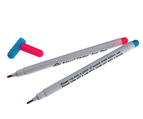 12x Markierstift für TextilienTrickmarker wasserlöslich selbstlöschend rosa blau - 3