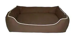 Slatters Be Royal Store Rectangular Shape Reversable Brown Ultra Soft Ethnic Velvet Dog Bed for Pet/Cat (Export Quality) Medium Size: 75 * 55 * 20 cm.